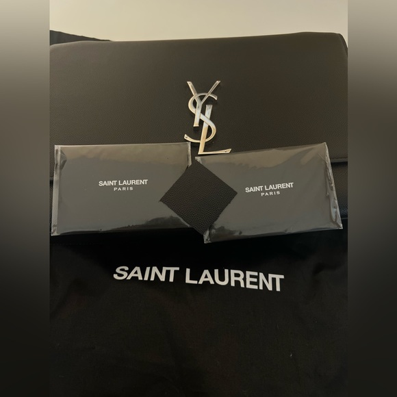 YSL Saint Laurent Large Logo Flap Bag - Picture 10 of 11